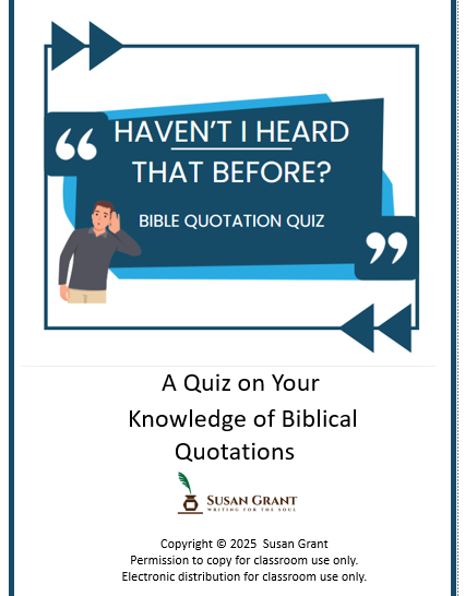 Bible Quotation Quiz - Haven't I Heard That Before?